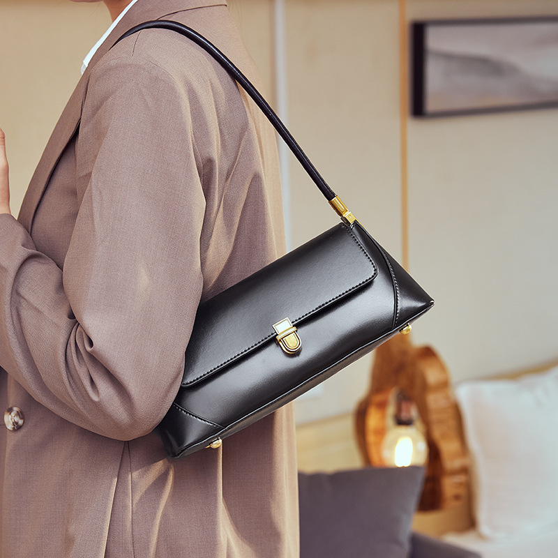 Mini Half-Moon Shoulder Bag — Beige view 3