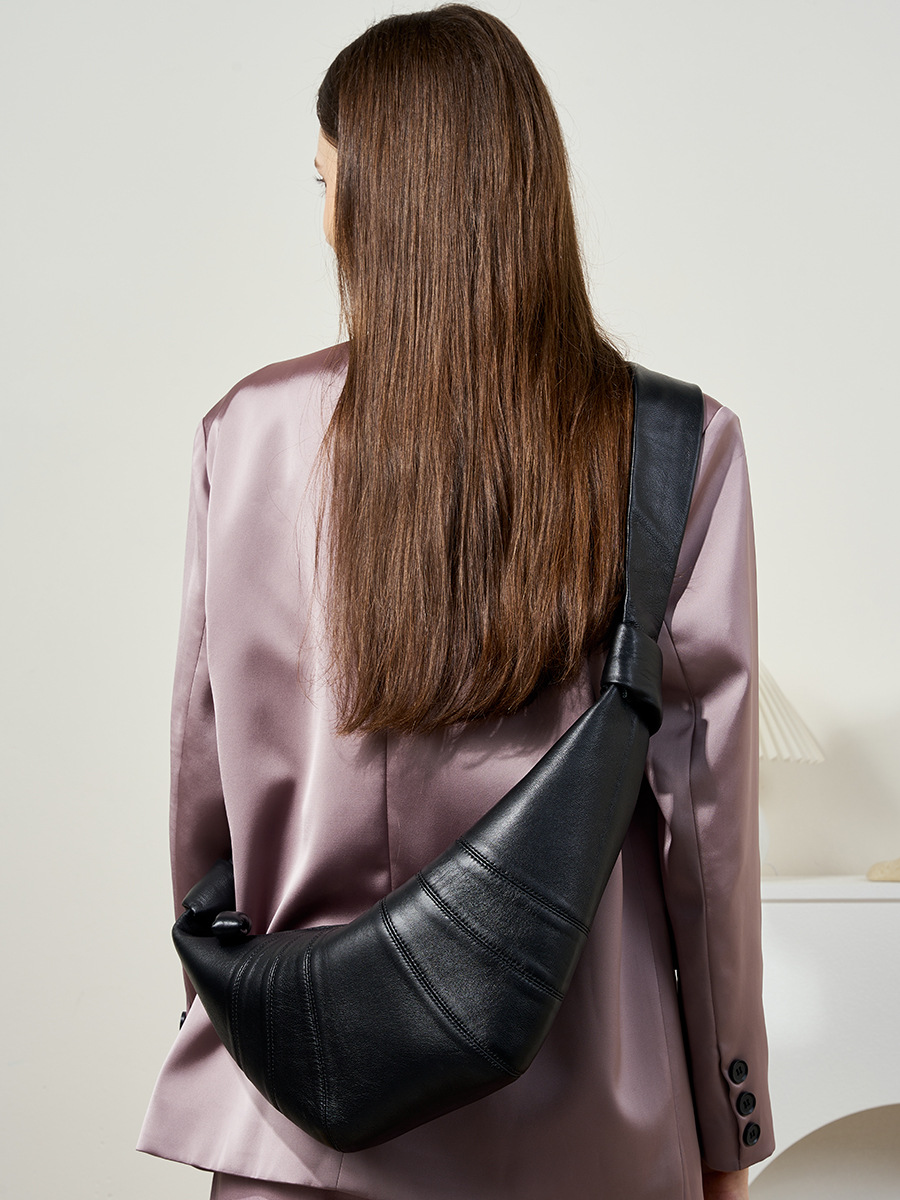 Top-Handle Satchel Bag — Caramel view 3