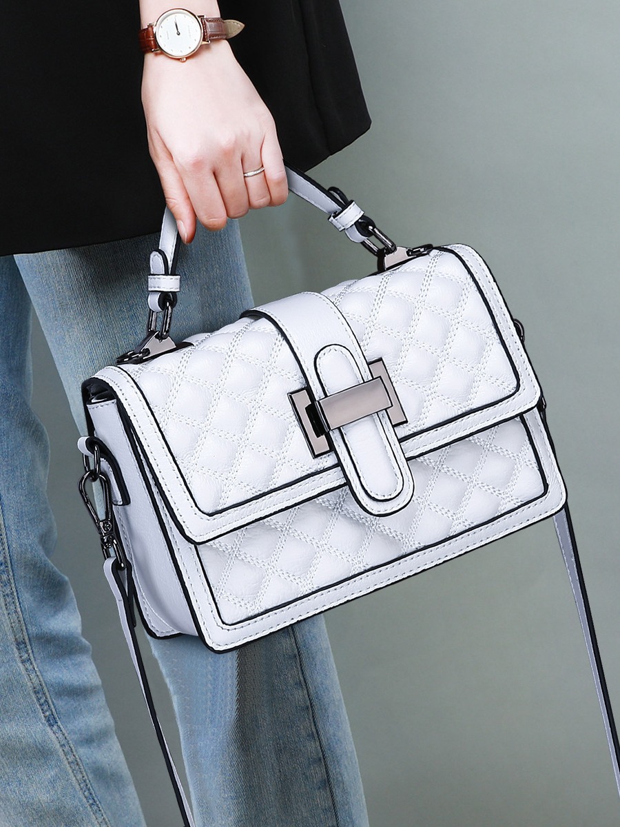 Korean Diamond-Quilted Top-Handle Crossbody — Cult Bestseller view 2