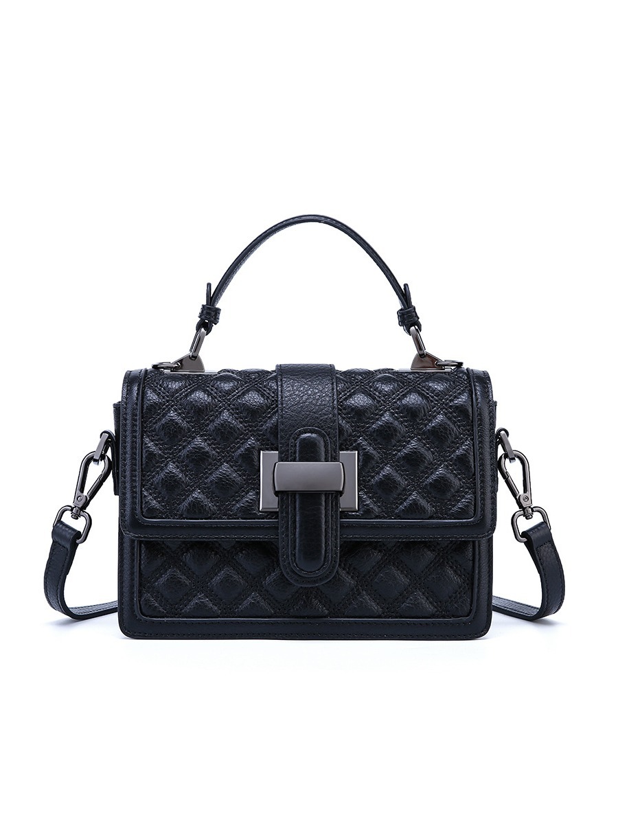 Korean Diamond-Quilted Top-Handle Crossbody — Cult Bestseller view 5