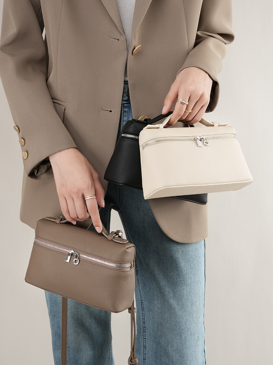 LP19 Lunch-Box Cowhide Bag — Gigi-Inspired Designer Mini view 3