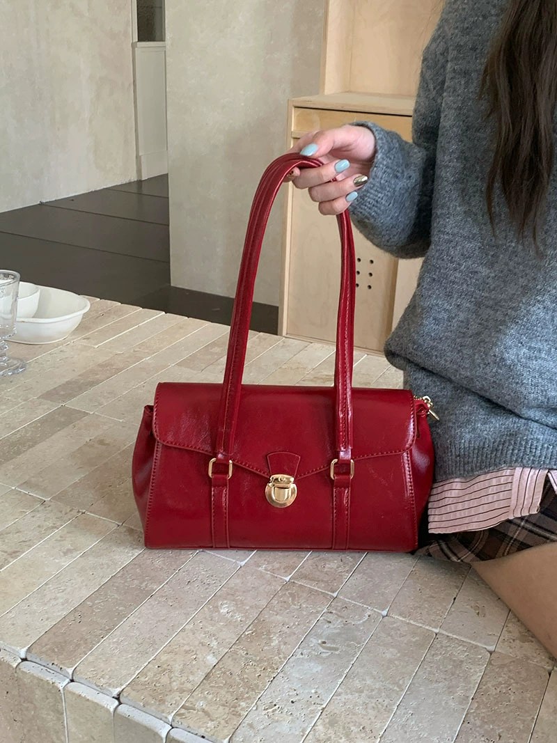 حقيبة يد جلد PU أحمر للبيع بالجملة OEM — YANYAN Bags مصنع حقائب قوانغتشو