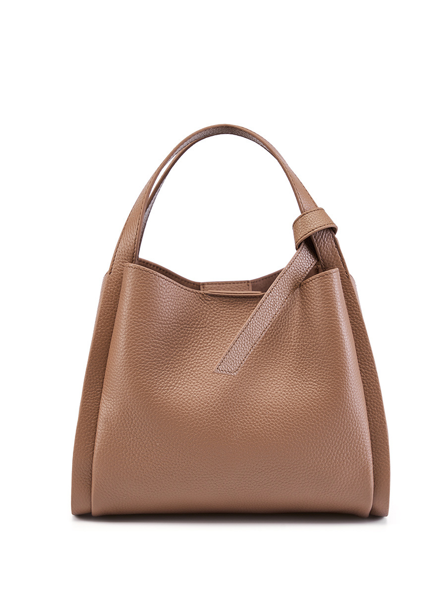 Cowhide Market Bucket — Mother's Gift Daily Carry view 5