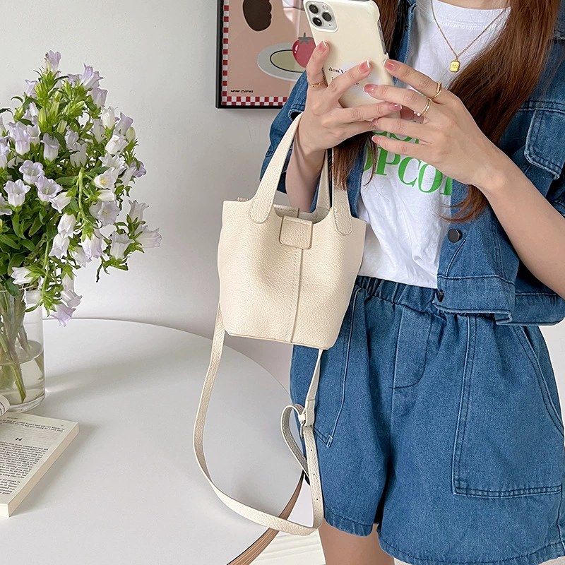 PU Leather Bucket Bag view 2