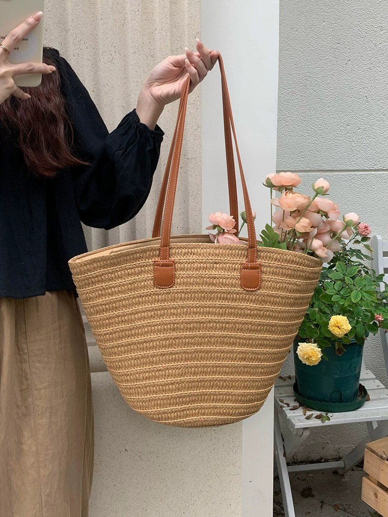 حقيبة دلو منسوجة من مواد صناعية للبيع بالجملة OEM — YANYAN Bags مصنع حقائب قوانغتشو