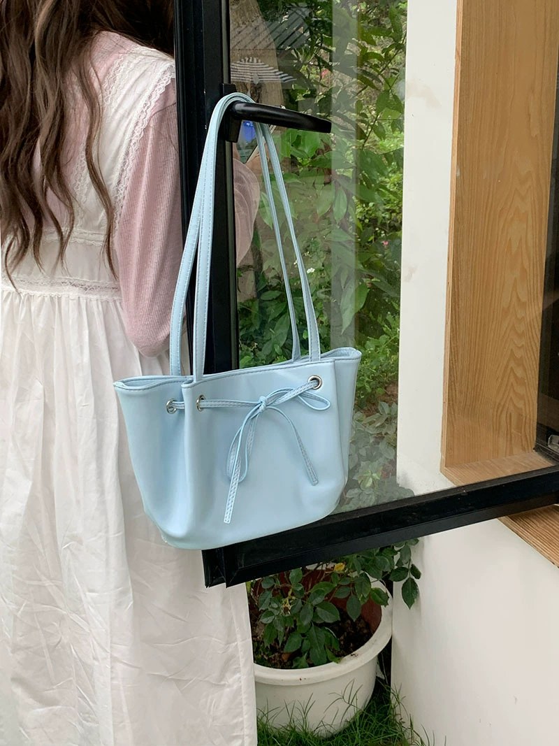 PU Leather Bucket Bag view 3