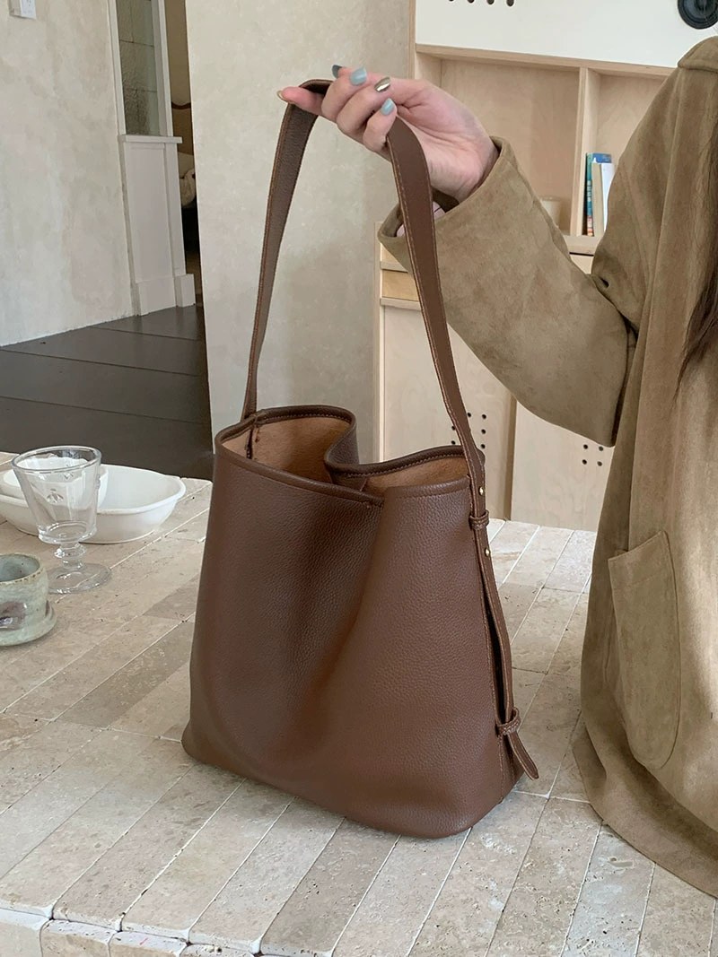 PU Leather Bucket Bag view 2