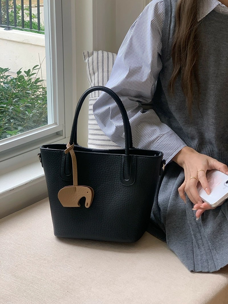 PU Leather Bucket Bag view 2