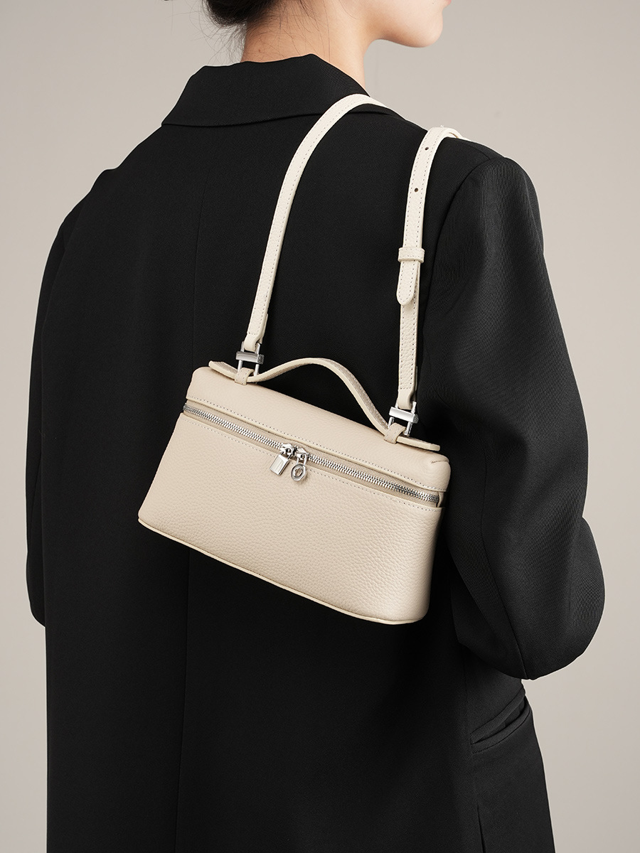Quilted Chain Flap Crossbody — Black view 2