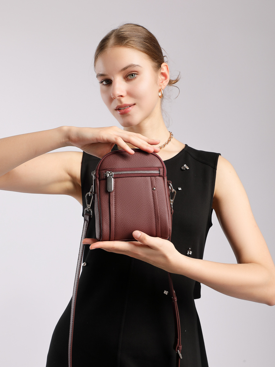 TOGO Cowhide Mini Phone Crossbody — Six Colourways view 2