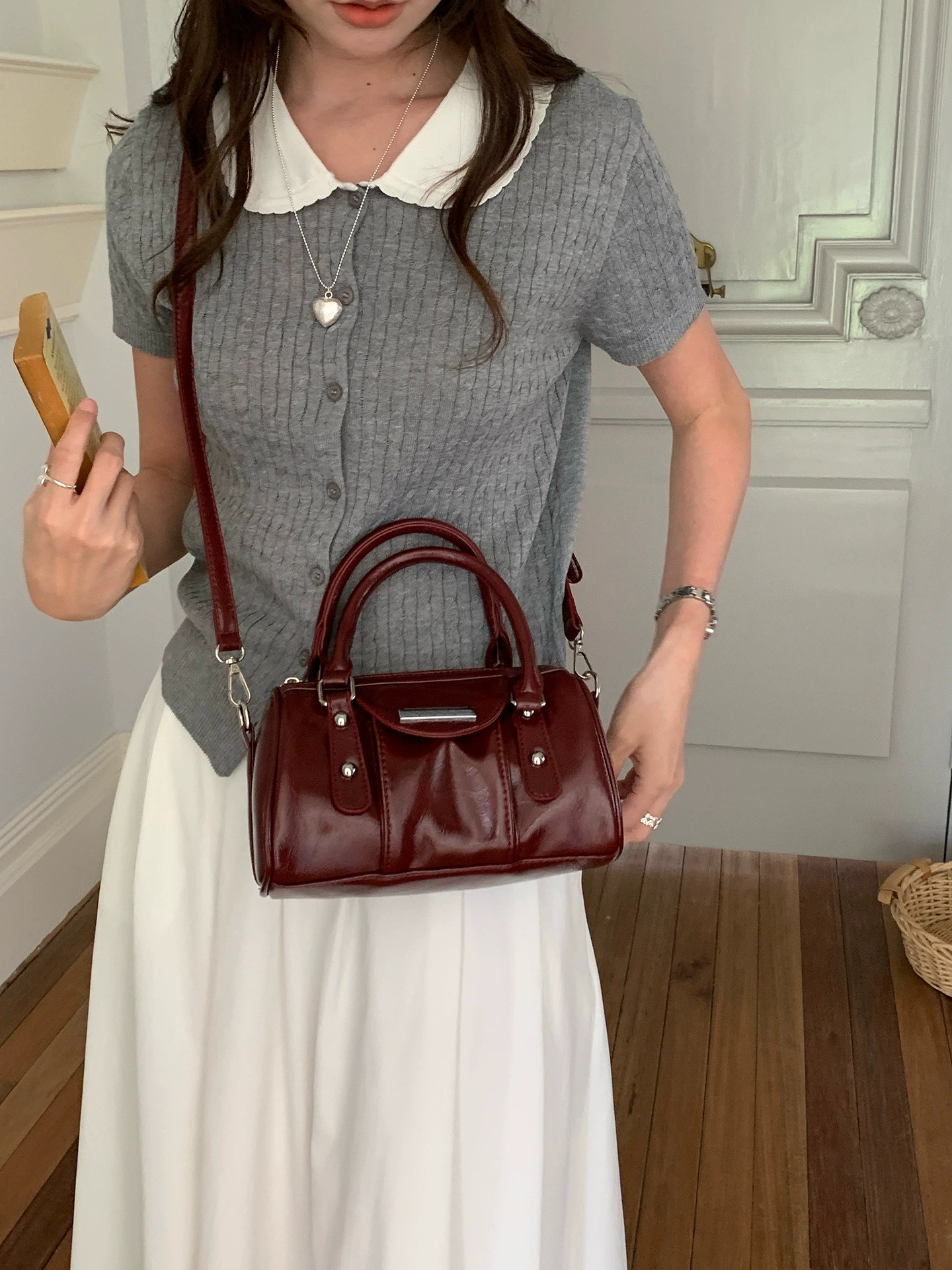 Patent PU Leather Crossbody Bag view 5