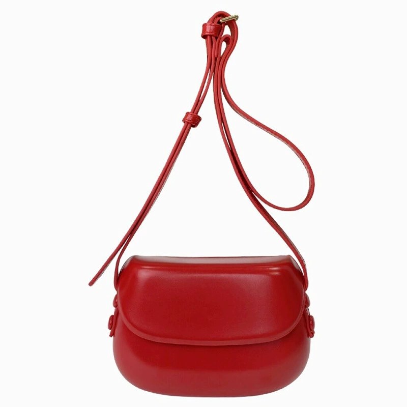 Bolso Cruzado de Cuero PU Rojo view 5