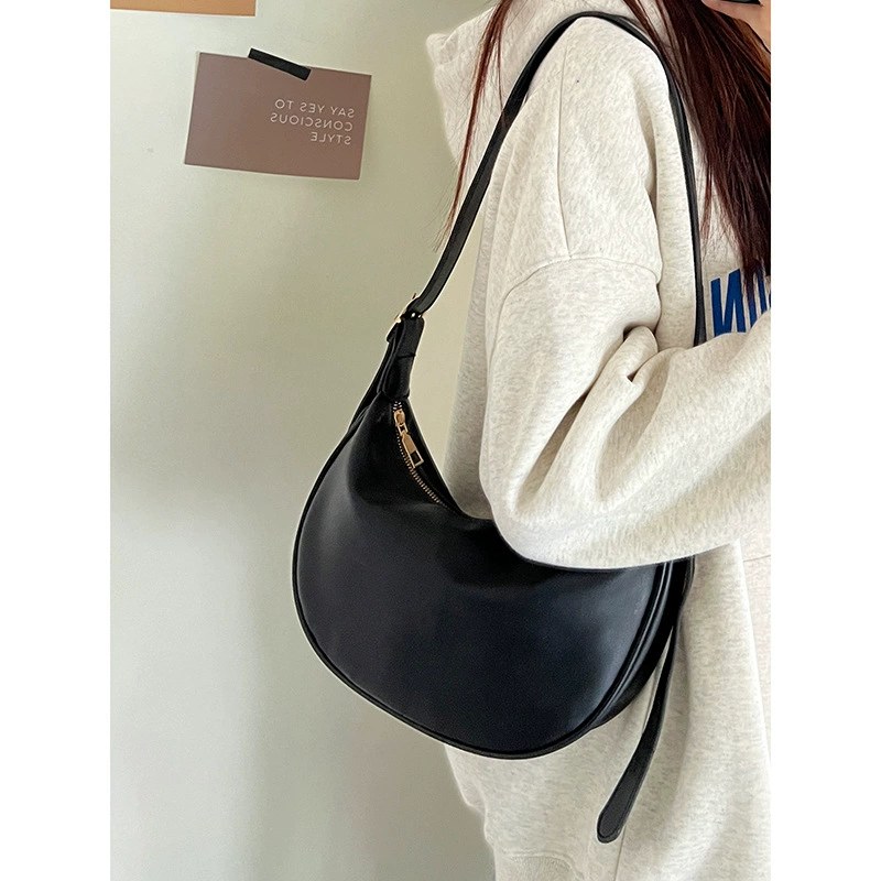 Black PU Leather Crossbody Bag view 2