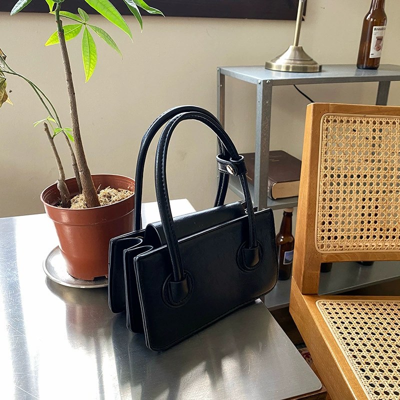Silver PU Leather Crossbody Bag view 5