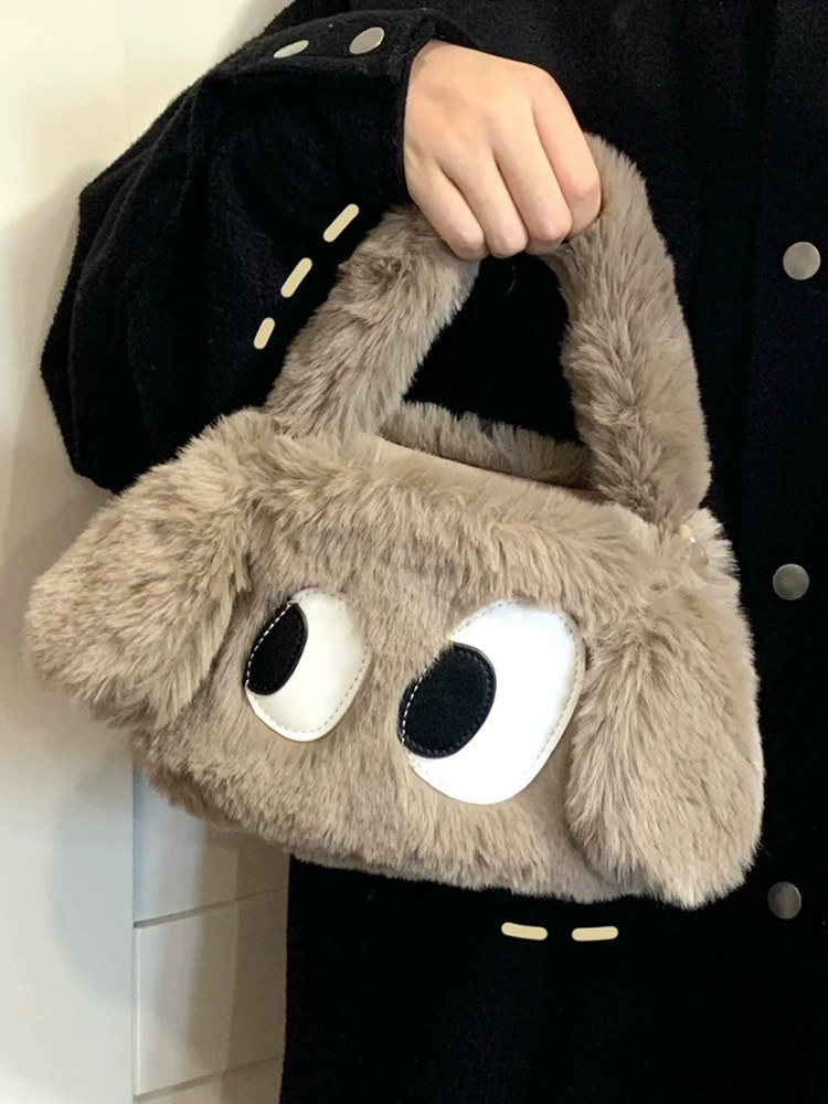 Plush Faux Fur Crossbody Bag view 4