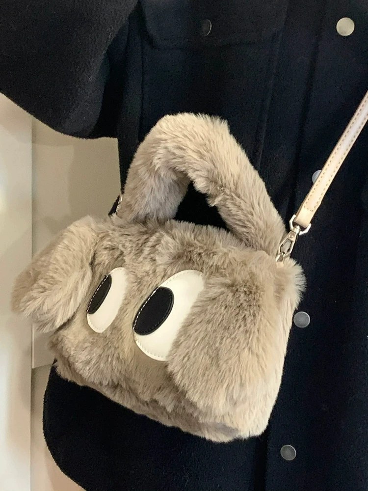 Plush Faux Fur Crossbody Bag view 5