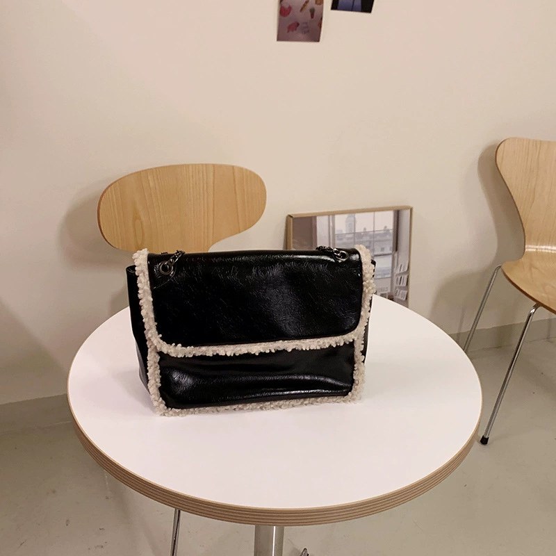 Plush Faux Fur Crossbody Bag view 4