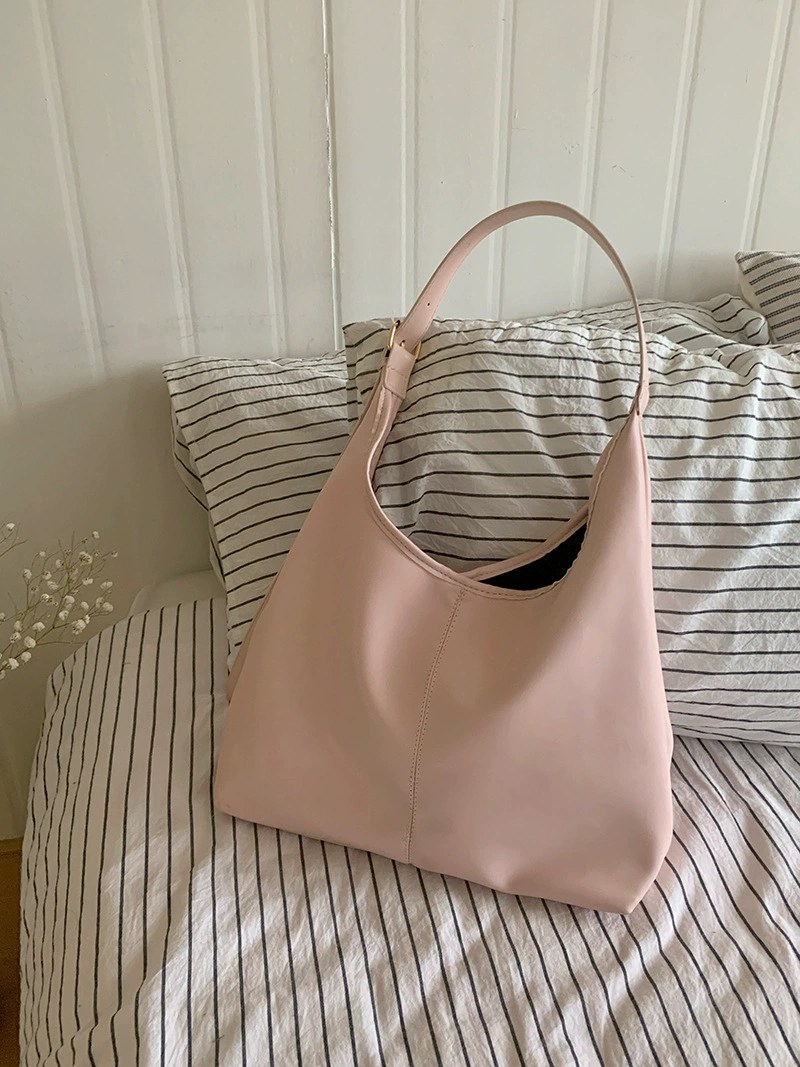 Bolso Cruzado de Cuero Sintético Rosa view 5