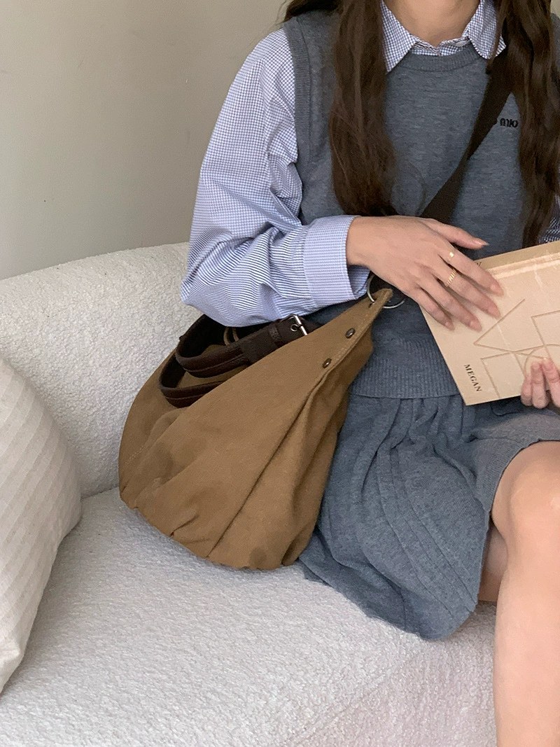 Cotton Canvas Crossbody Bag view 2