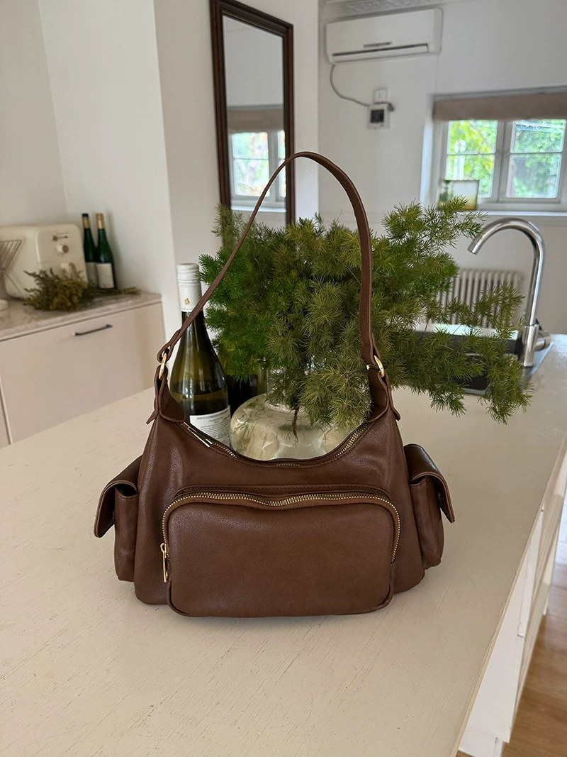 Black PU Leather Crossbody Bag view 4