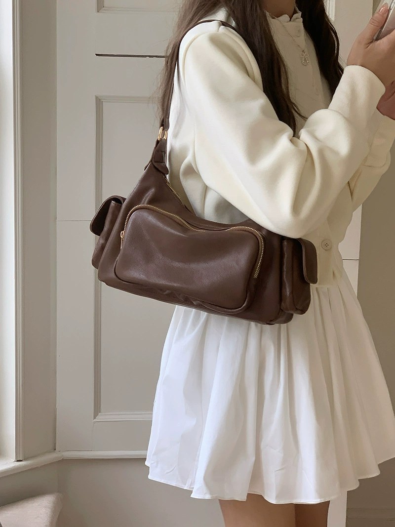 Black PU Leather Crossbody Bag view 5