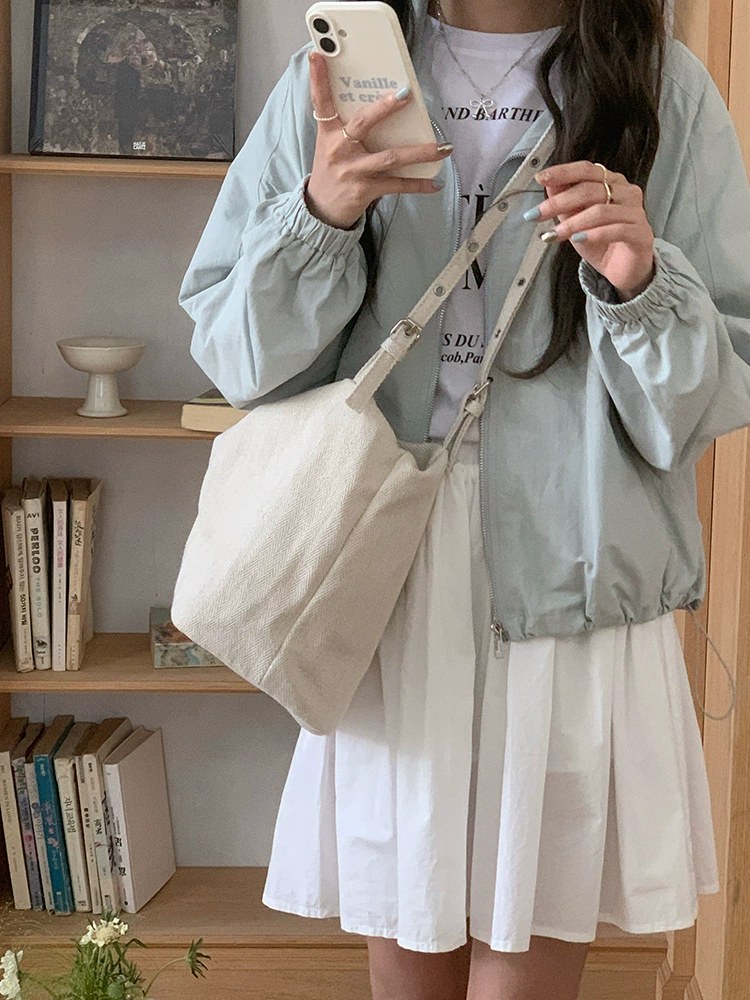 Cotton Canvas Crossbody Bag view 3