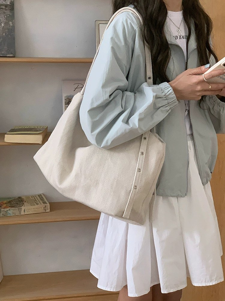 Cotton Canvas Crossbody Bag view 4