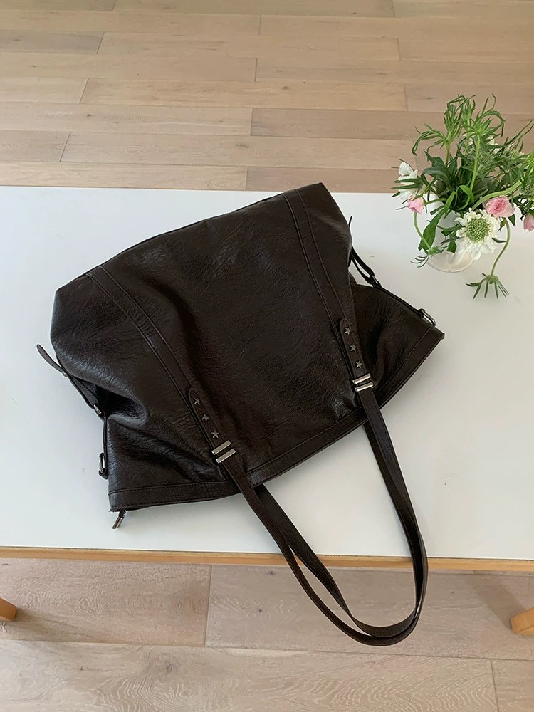 Black PU Leather Crossbody Bag view 3