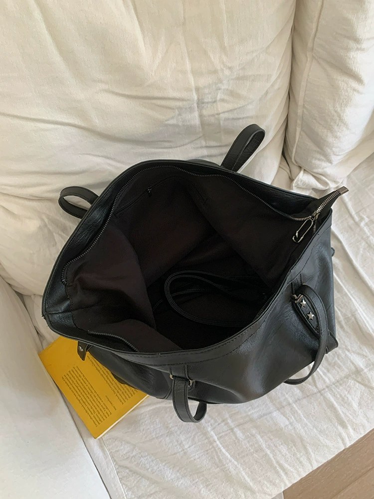 Black PU Leather Crossbody Bag view 5