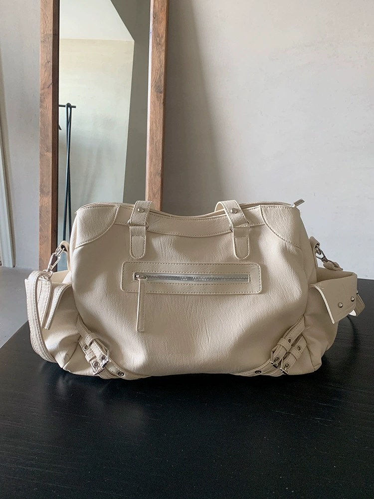 Black PU Leather Crossbody Bag view 3