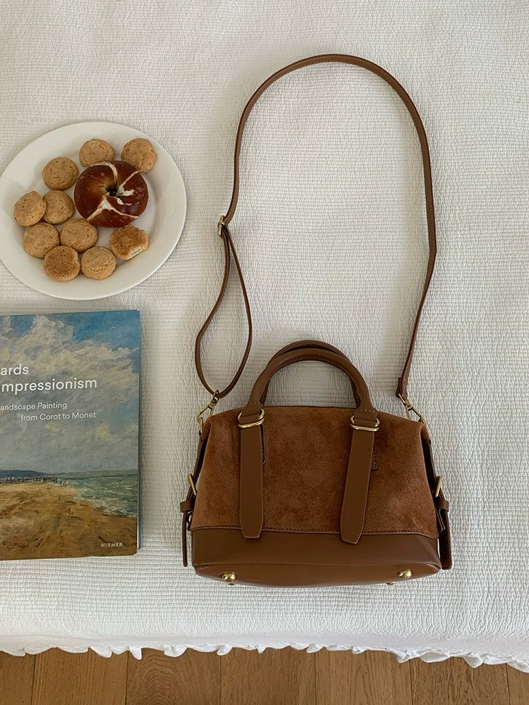 Brown PU Leather Crossbody Bag view 5