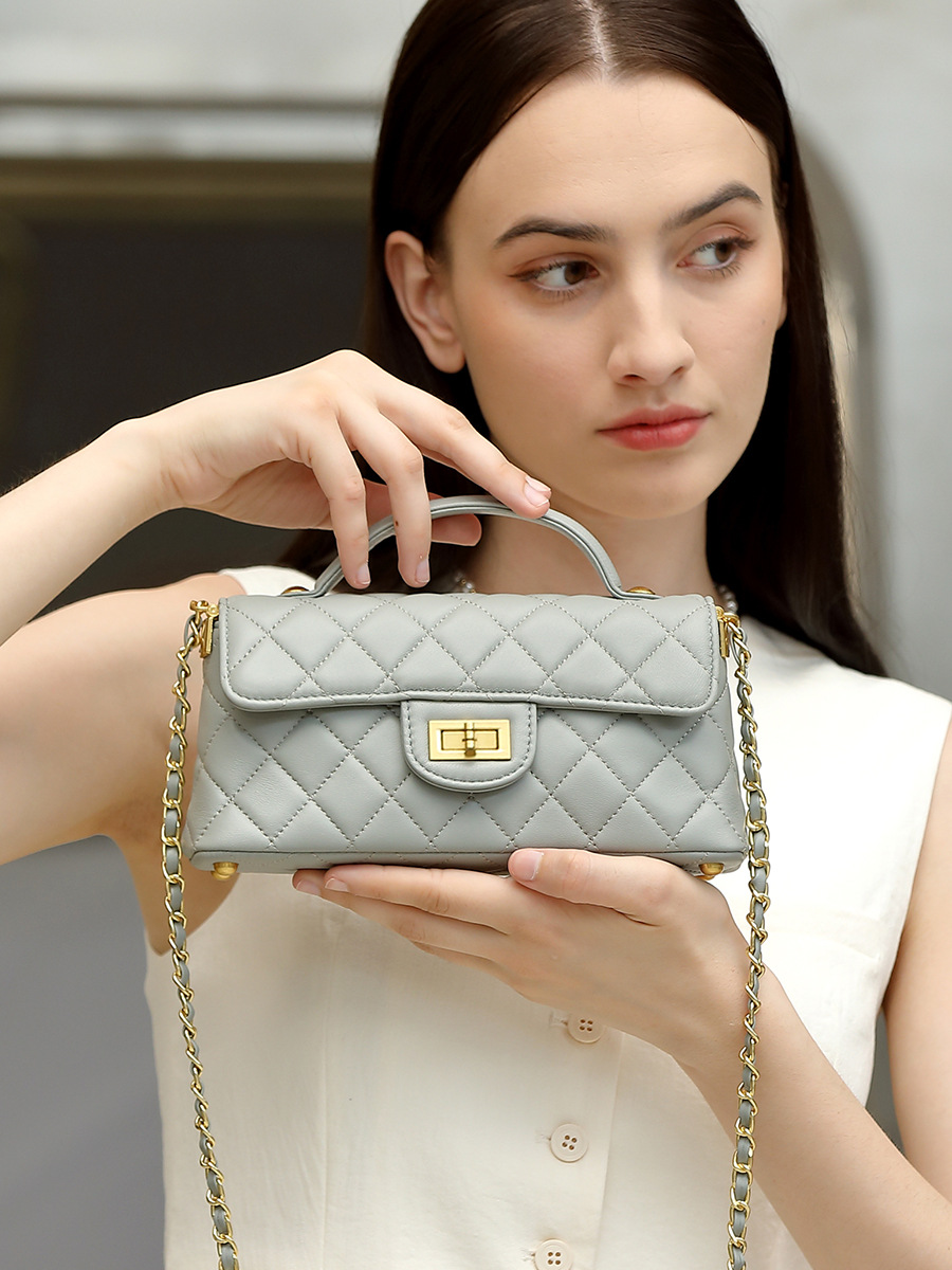 Classic Quilted Flap Bag — Black view 5