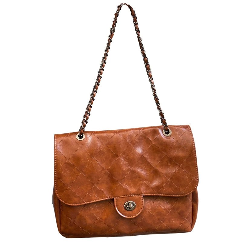 PU Leather Quilted Chain Bag view 5