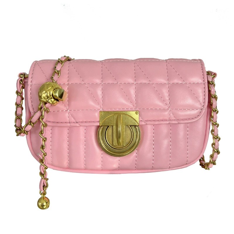 PU Leather Quilted Chain Bag view 5
