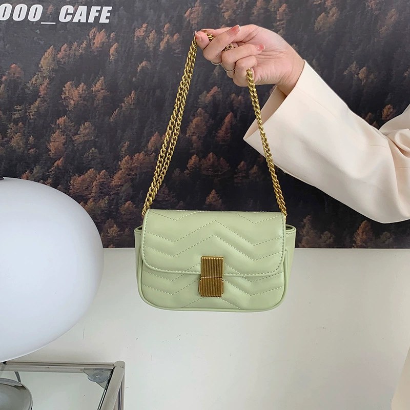 PU Leather Quilted Chain Bag view 5