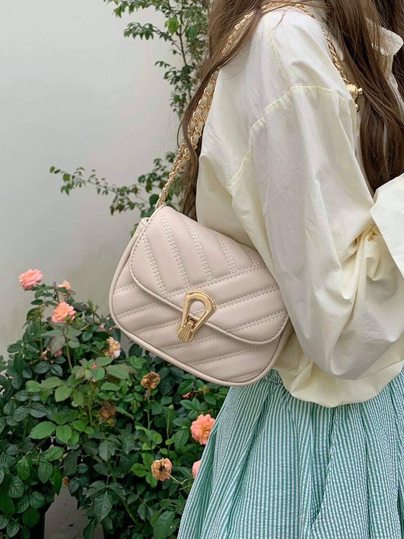 PU Leather Quilted Chain Bag view 2