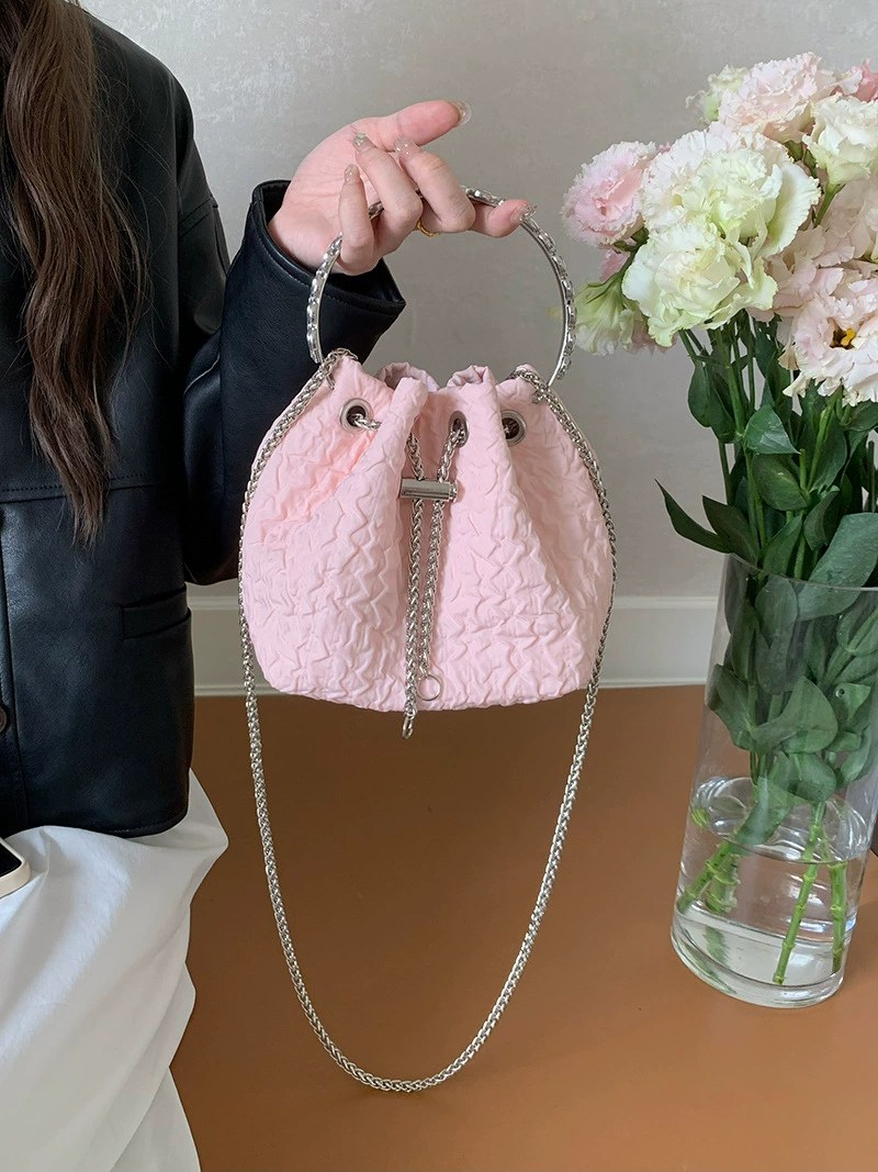 PU Leather Quilted Chain Bag view 3