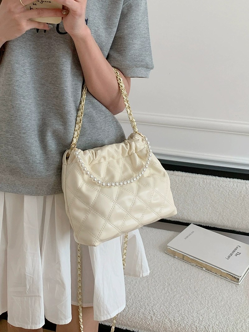 PU Leather Quilted Chain Bag view 2