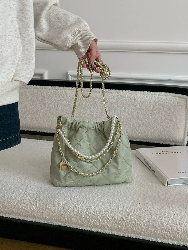 PU Leather Quilted Chain Bag view 4