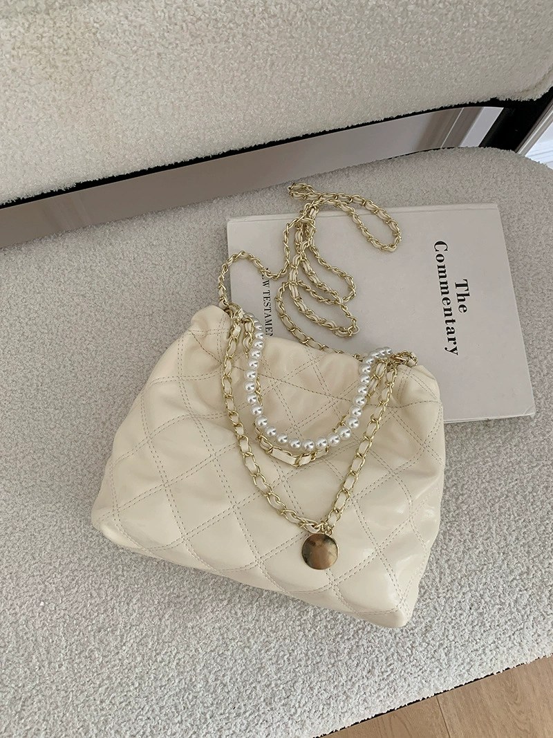 PU Leather Quilted Chain Bag view 5