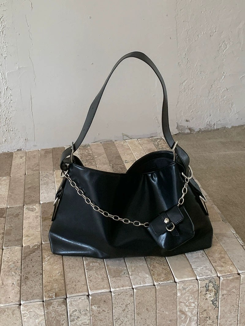 PU Leather Quilted Chain Bag view 4