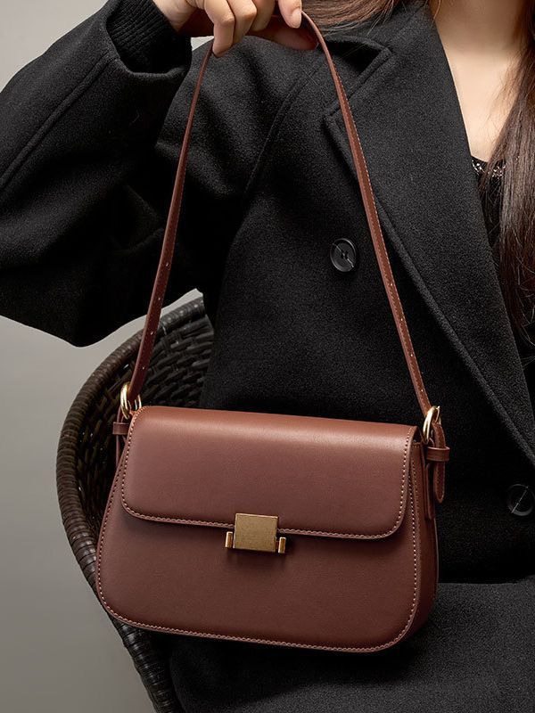 Slouchy Hobo Shoulder — Brown view 2