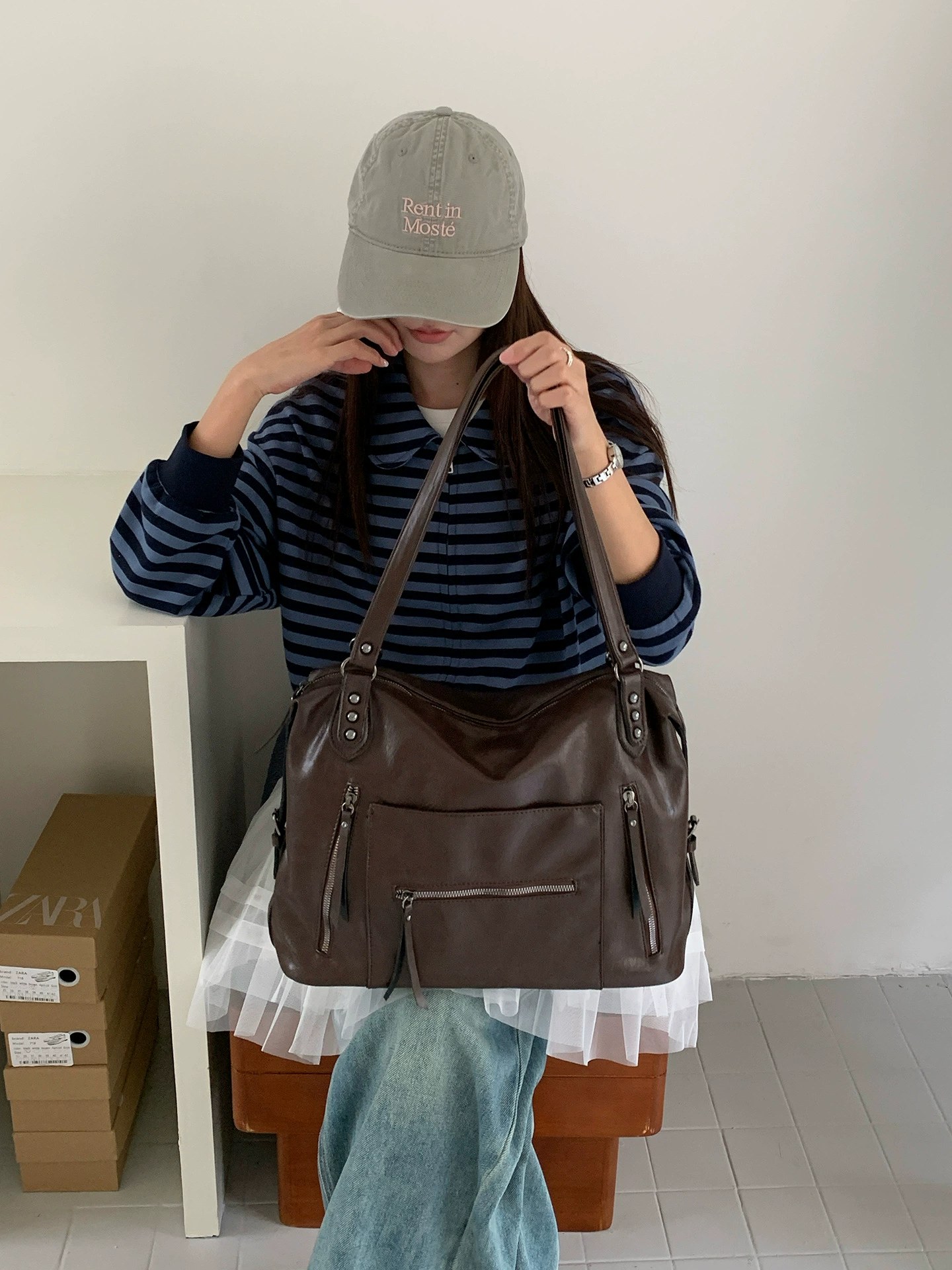 PU Leather Shoulder Bag view 5