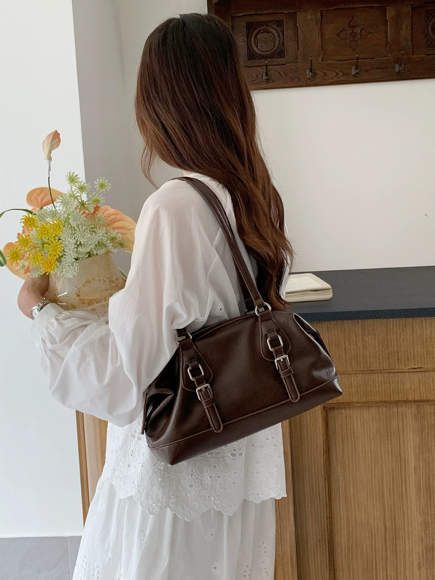 PU Leather Shoulder Bag view 4