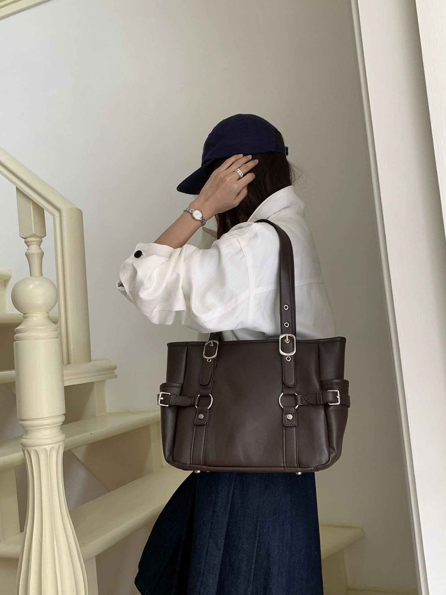 PU Leather Shoulder Bag view 3