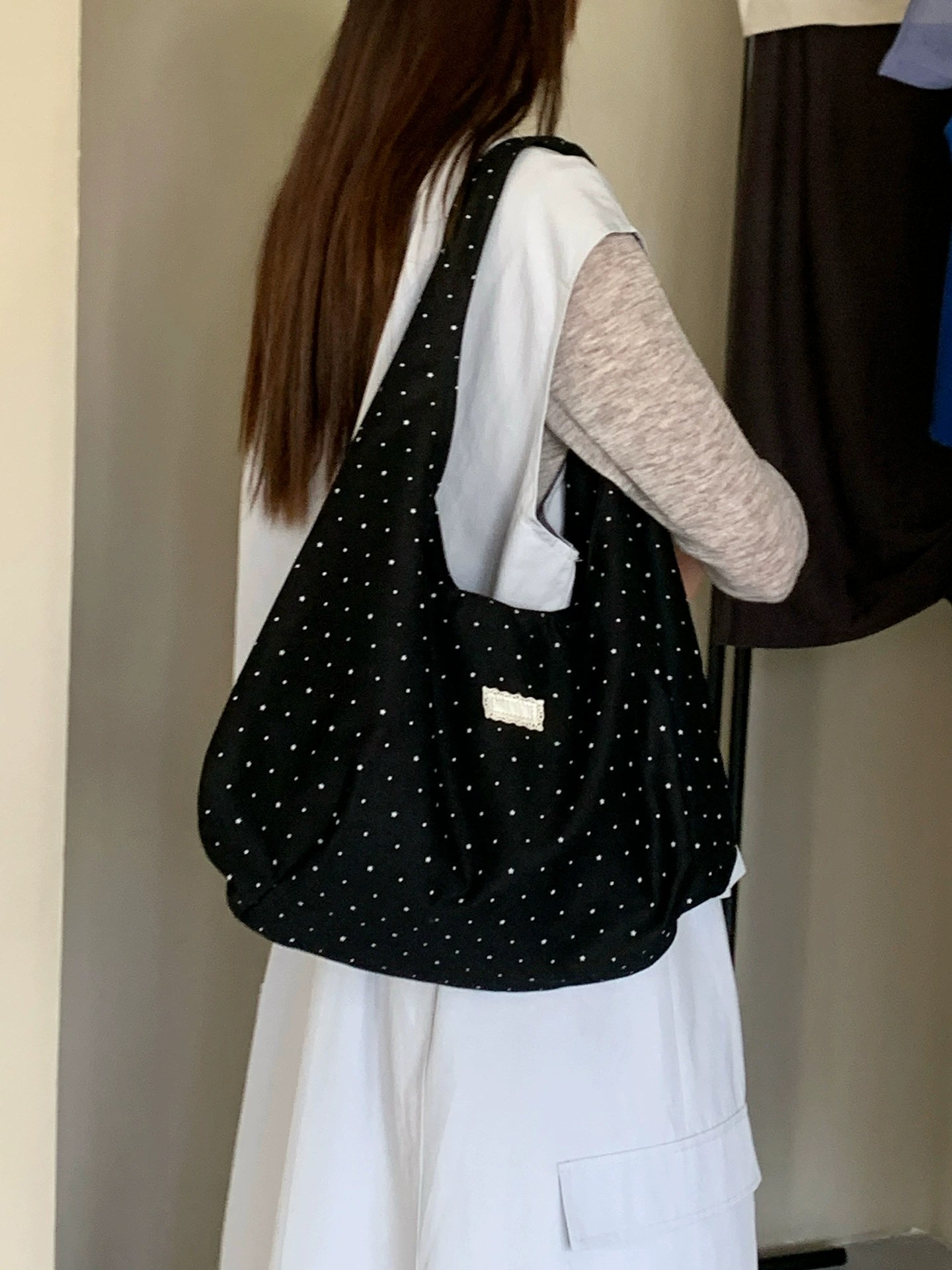 Cotton Canvas Shoulder Bag view 2