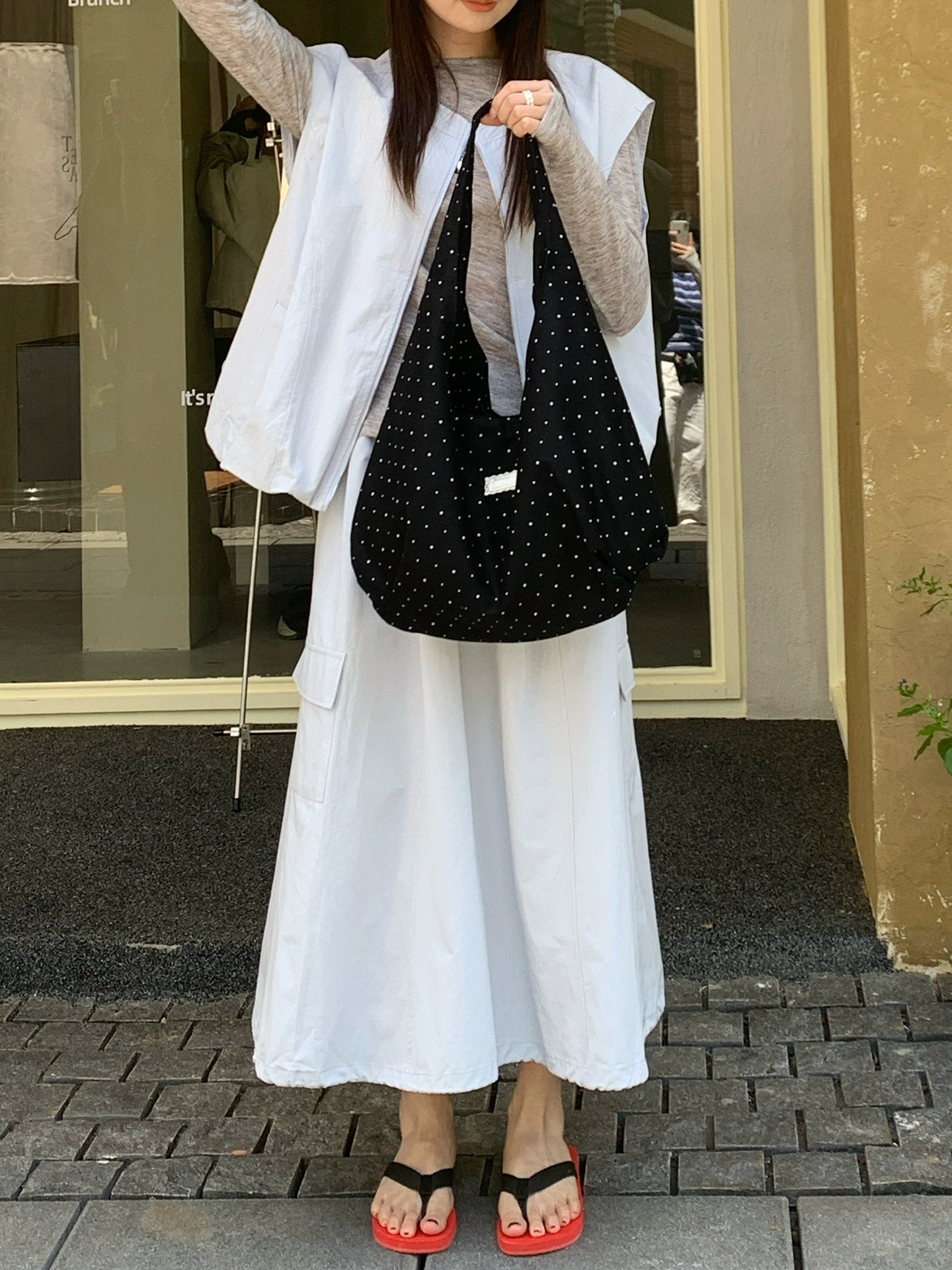 Cotton Canvas Shoulder Bag view 3