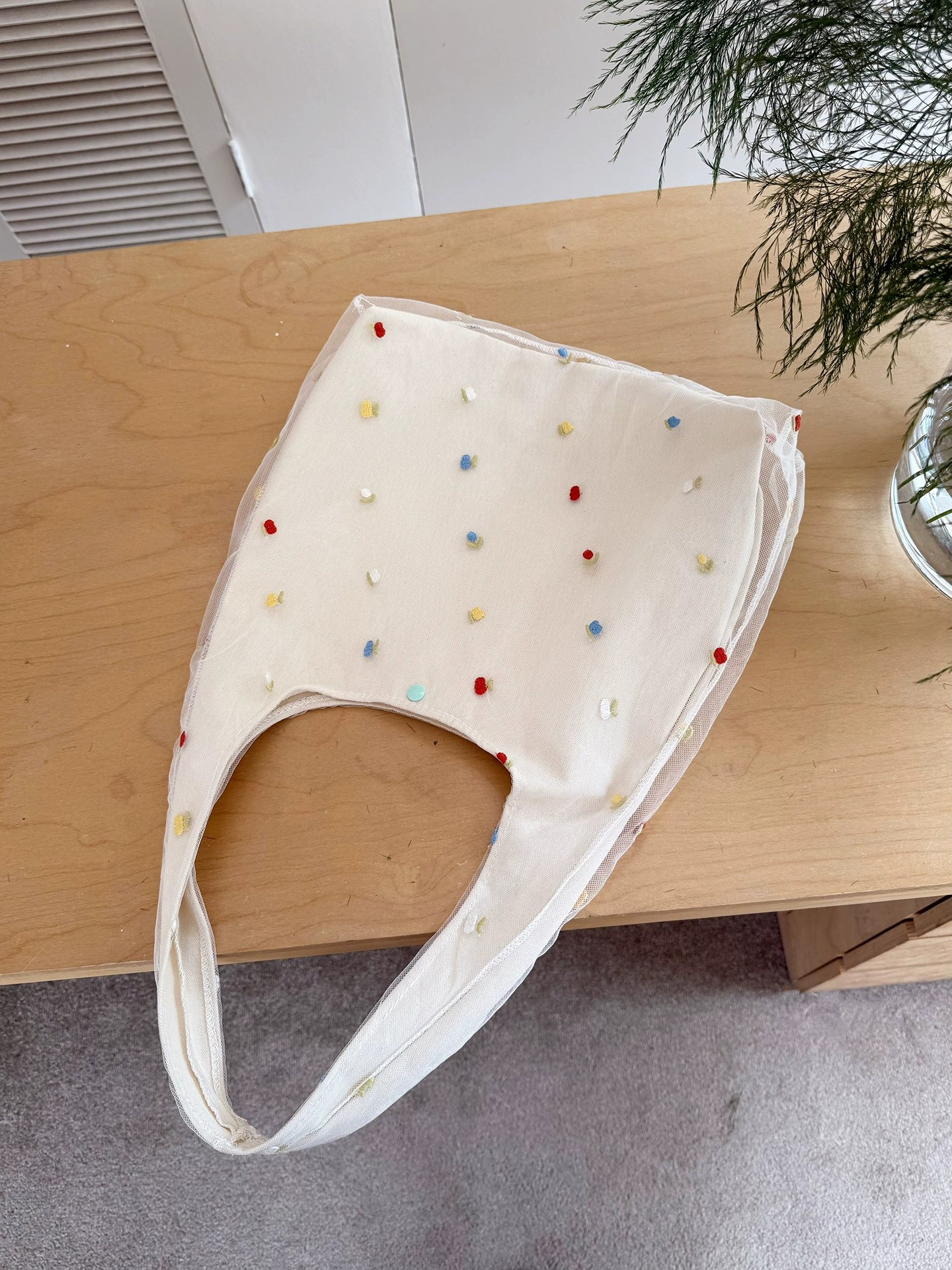 Cotton Canvas Shoulder Bag view 4