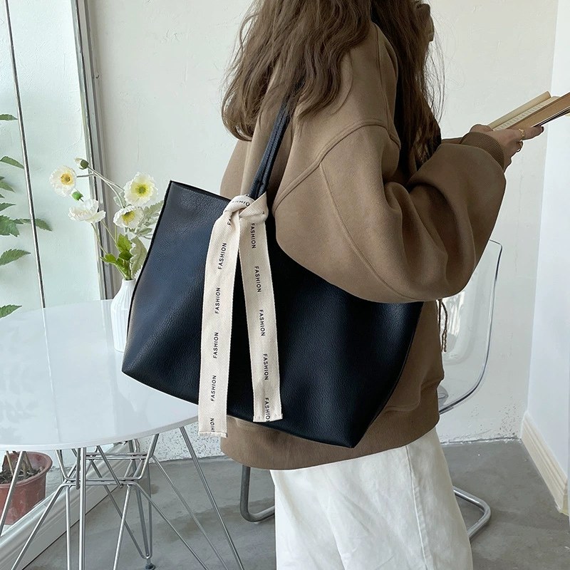 Brown PU Leather Shoulder Bag view 4