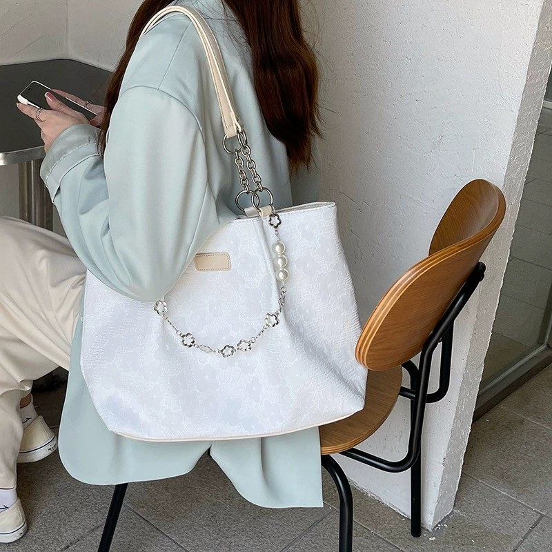 Cotton Canvas Shoulder Bag view 3
